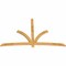 Ekena Millwork Davenport Rough Sawn Timber Gable Bracket, Western Red Cedar, 96"W x 60"H x 2"D x 4"F, 15/12 Pitch GBW096X60X0204DAV00RWR - alternate 3